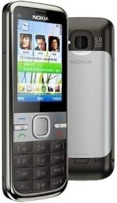 Nokia C5-00 (Grey) – Stylish Symbian Feature Phone with 5MP Camera - Image 2