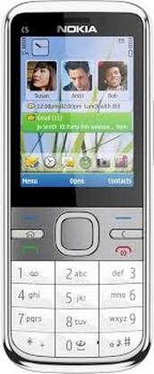 Nokia C5-00 (White) – Classic Symbian Feature Phone with 3.5" Display