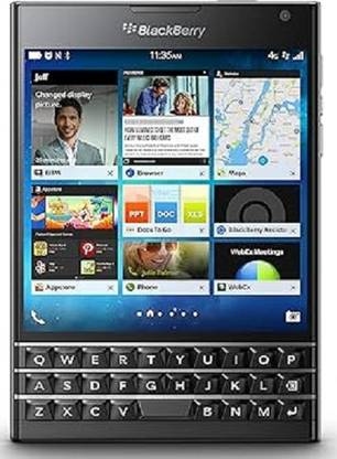 BlackBerry Passport (Black, 32 GB) – Square-Design QWERTY Smartphone with 3GB RAM & 13MP Camera